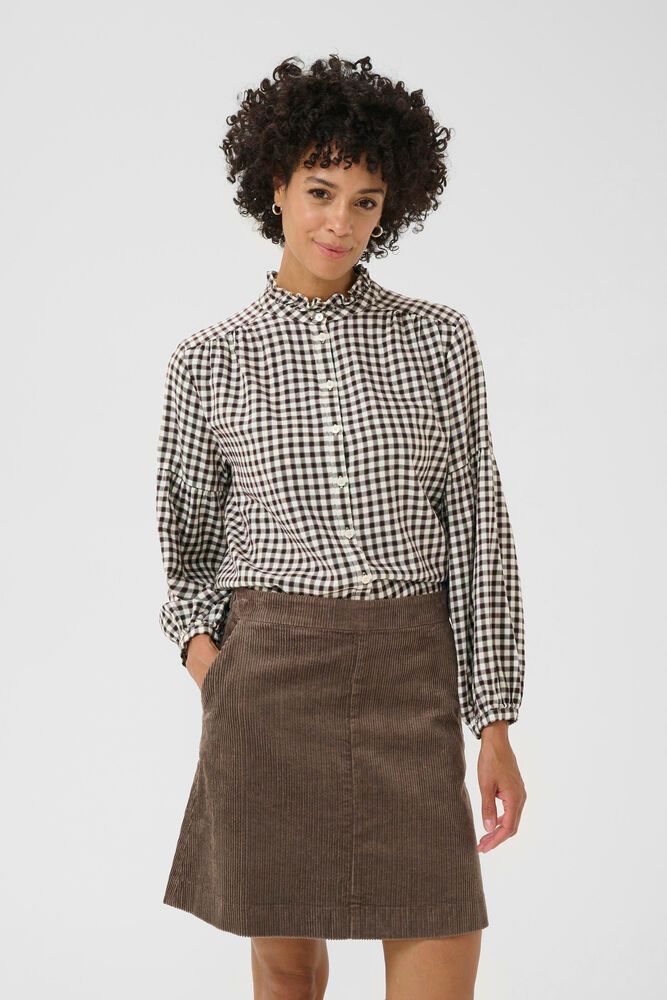 Part Two Samilla Shirt In Garnache Mini Check