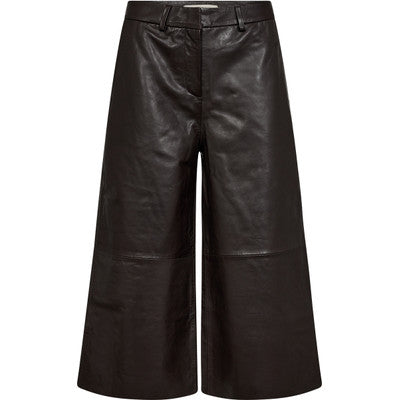 Pieszak Lanni Leathe Culotte Pant in Black Coffee