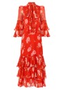 Queens of Archive Elena Tiered Dress in Red