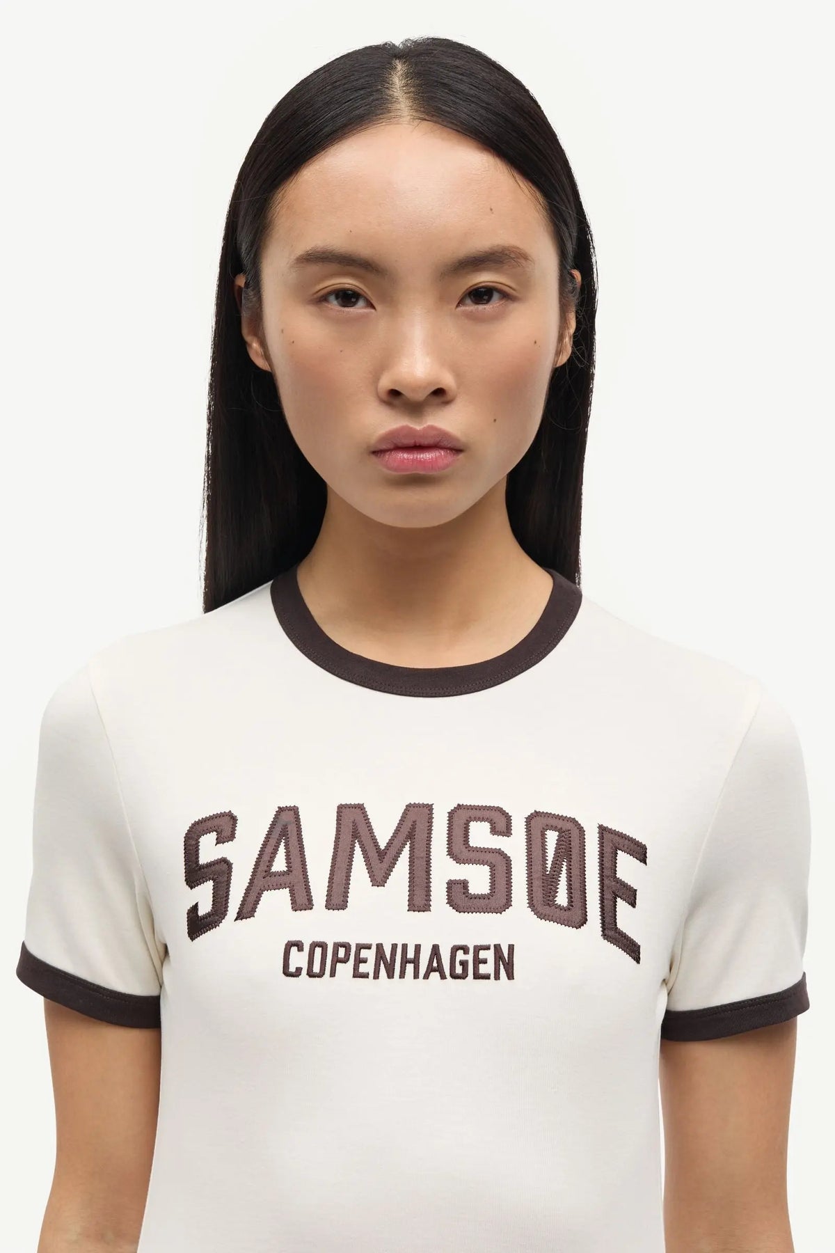 Samsoe Sabond SS T-shirt In Egret
