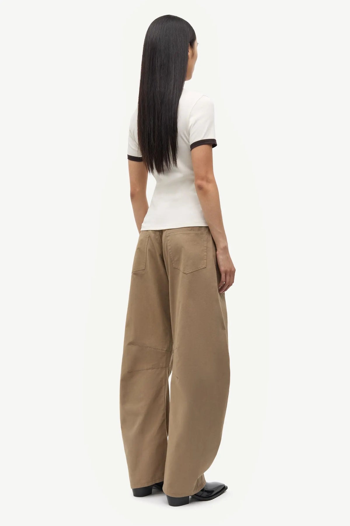 Samsoe Sabond SS T-shirt In Egret