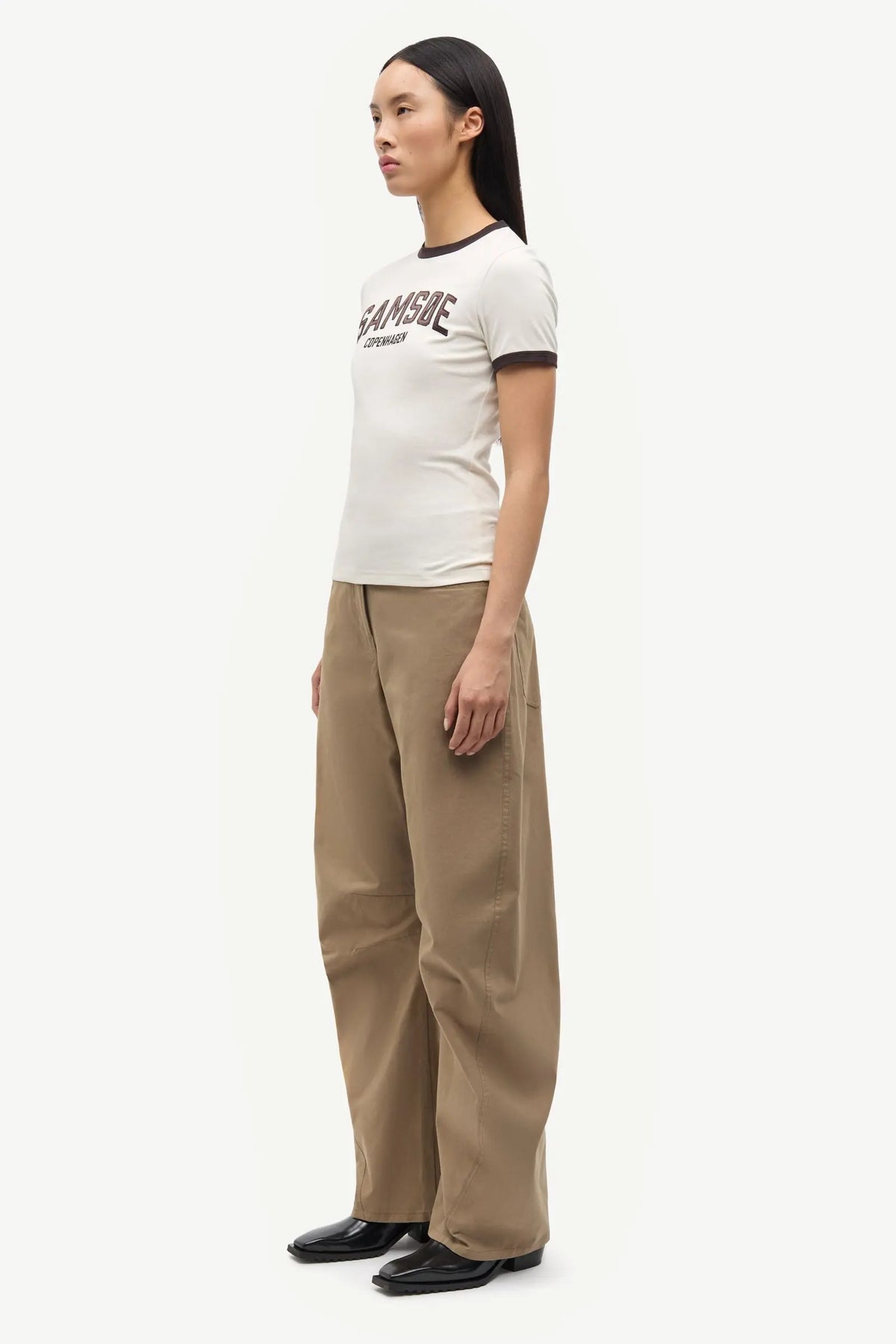 Samsoe Sabond SS T-shirt In Egret