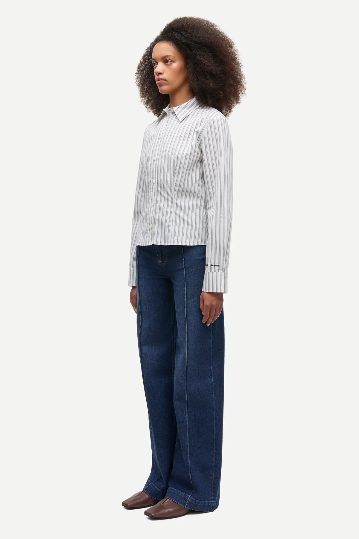 Samsoe Sarebecca Jeans Tuck In Paris Blue Comfort