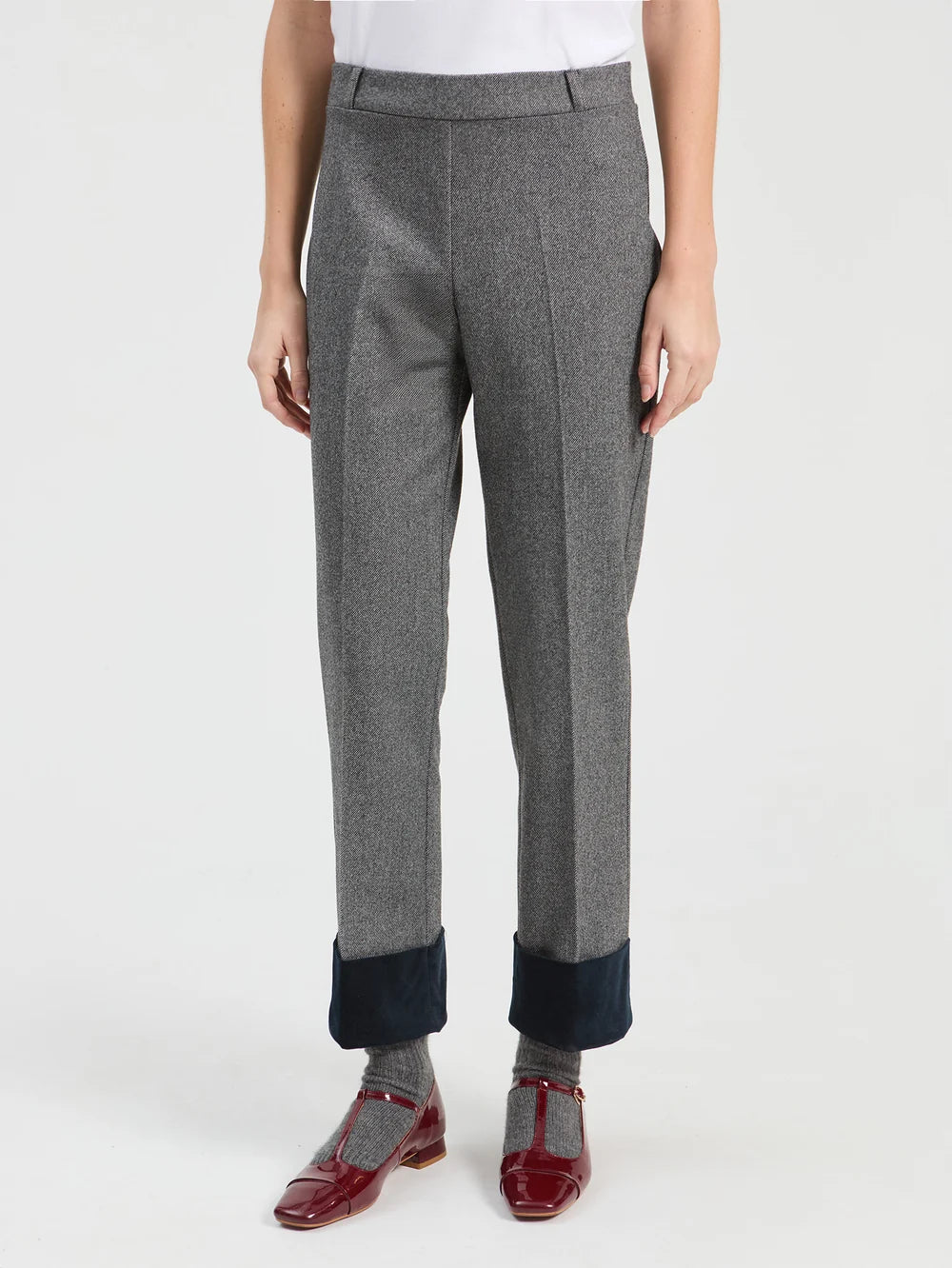 Vilagallo Grey Marl Pant 33875