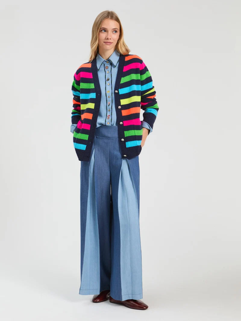 Vilagallo Denim Palazzo Pant 33772