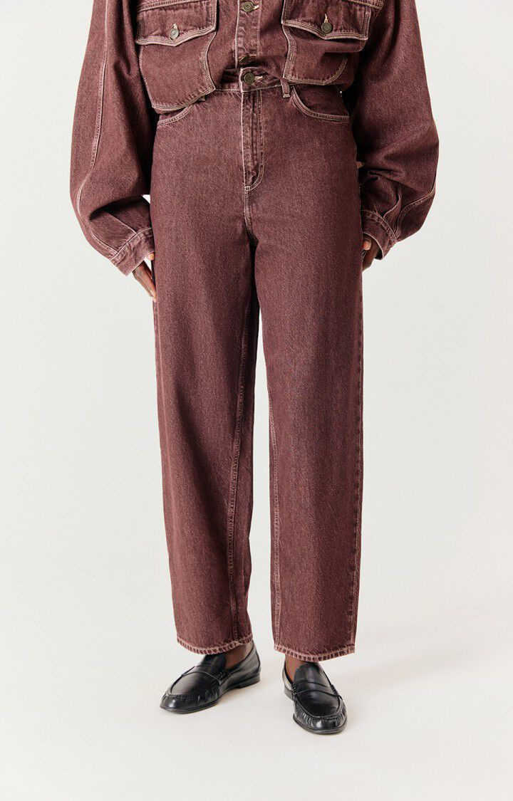 American Vintage Show Balloon Jean in Raisin