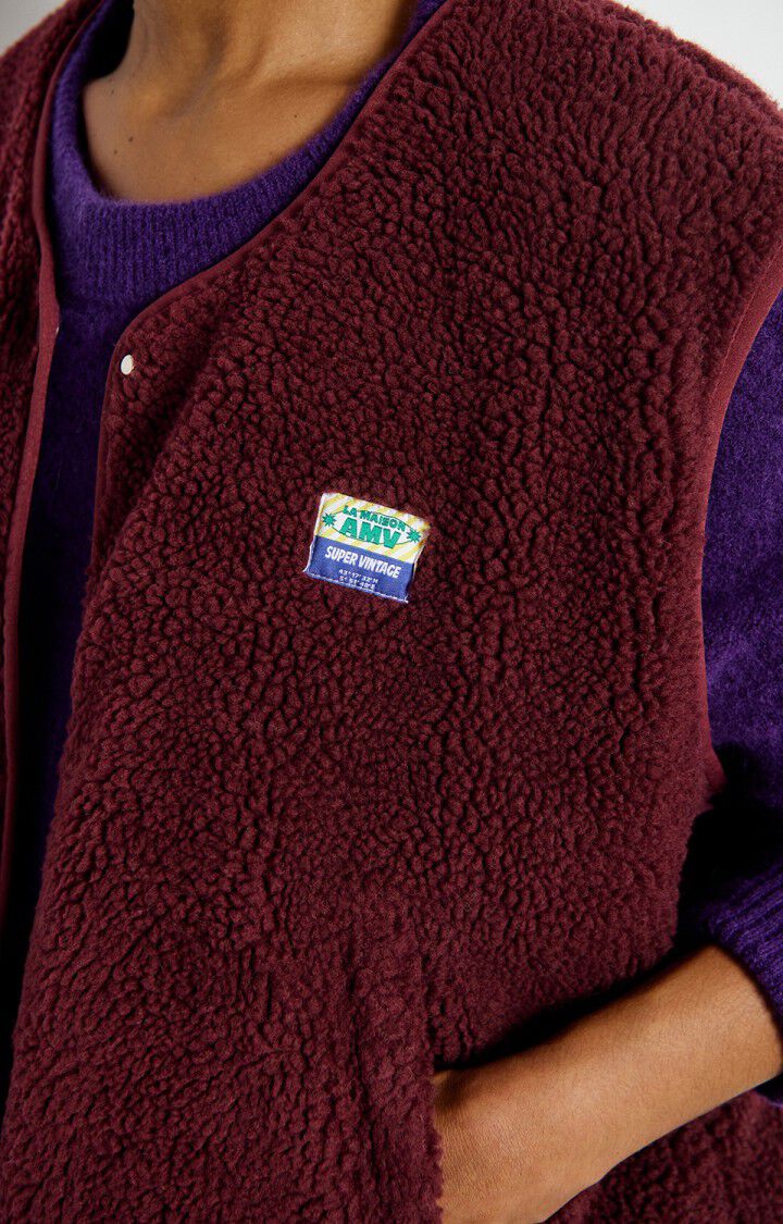 American Vintage Hoktown Vest in Bordeaux