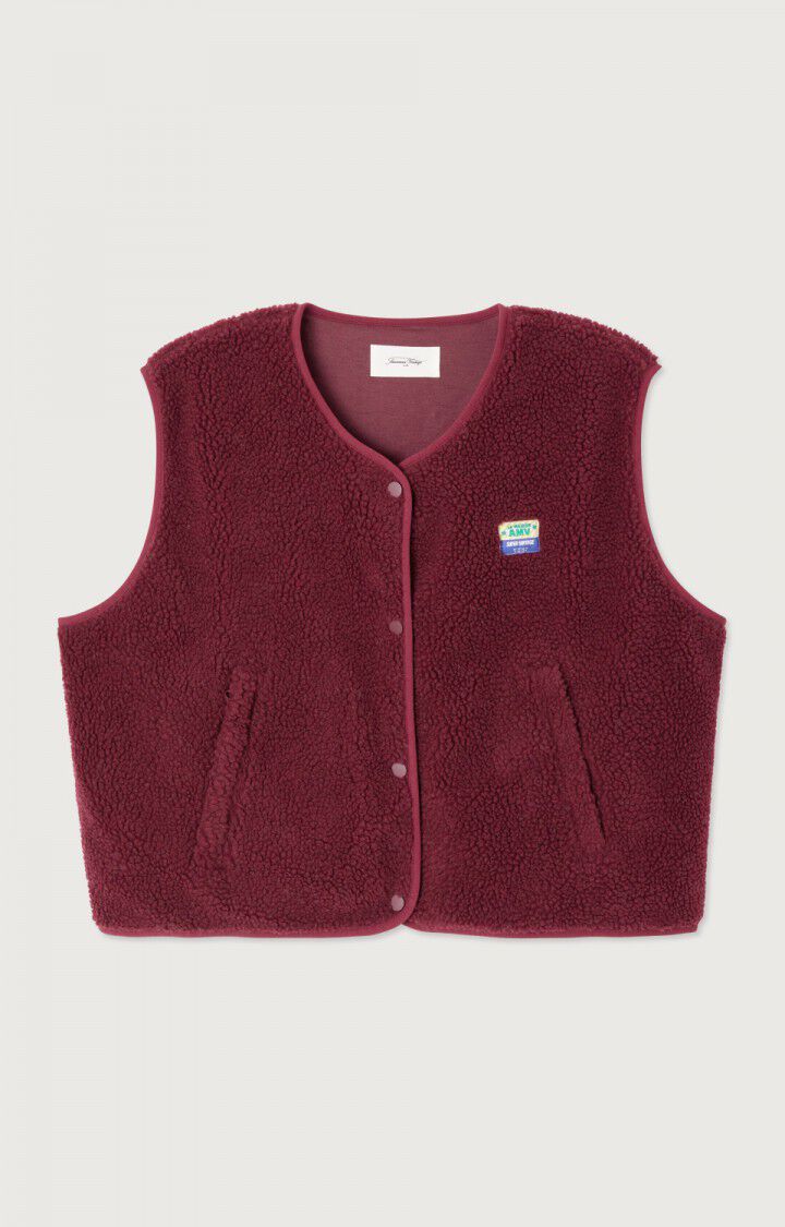 American Vintage Hoktown Vest in Bordeaux