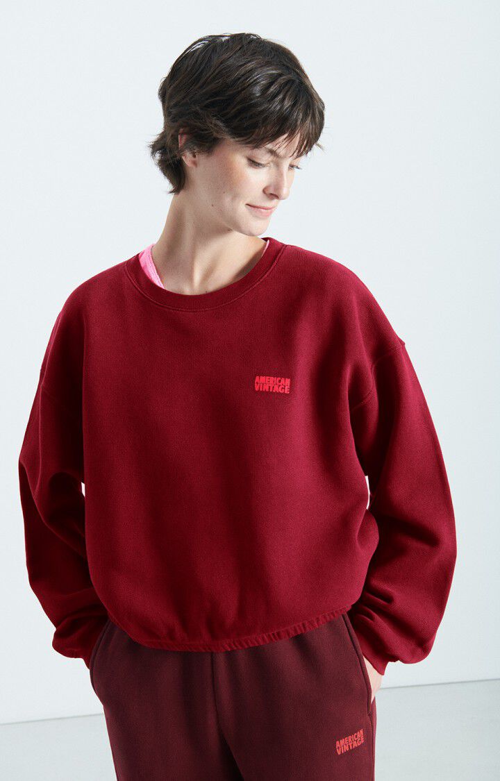 American Vintage Izubird Sweatshirt in Cherry Vintage Tree