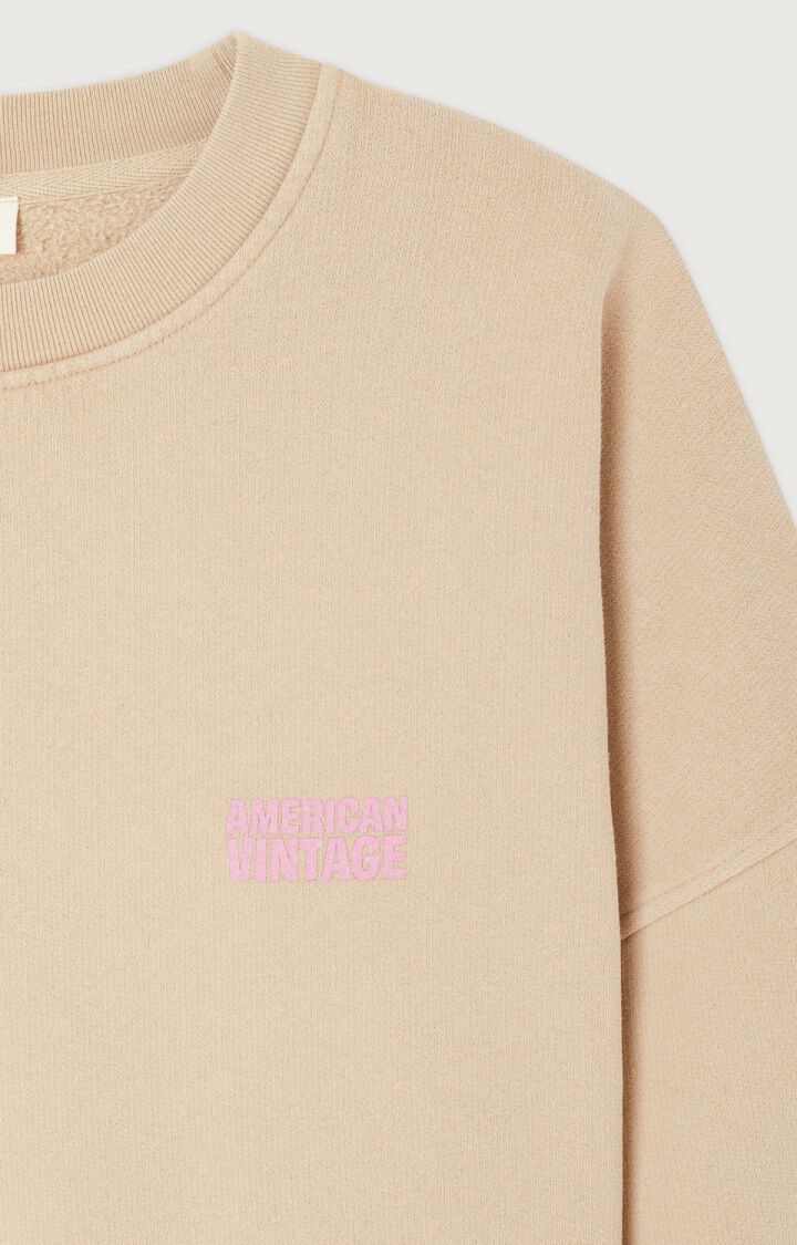 American Vintage  Plizzy Sweatshirt in Dune Vintage