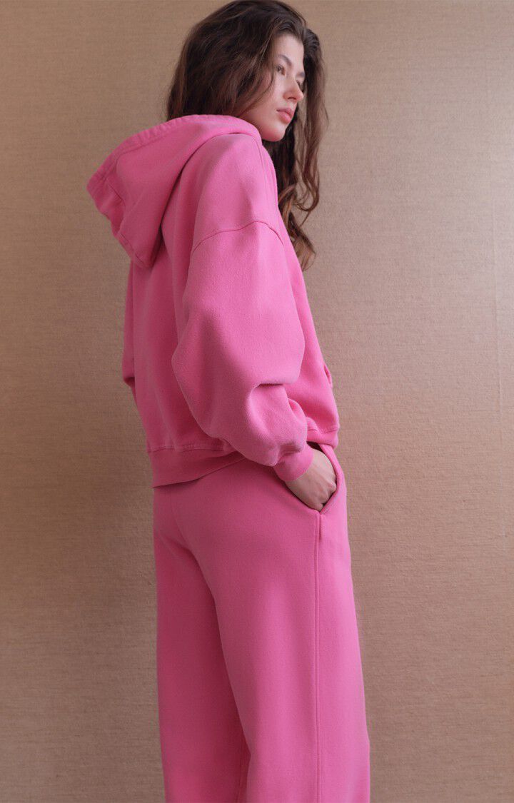 American Vintage Plizzy Hoody in Pink