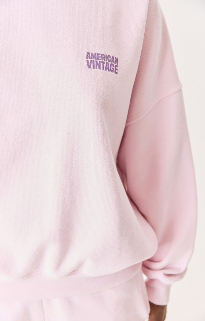 American Vintage  Plizzy Sweatshirt in Petal Vintage