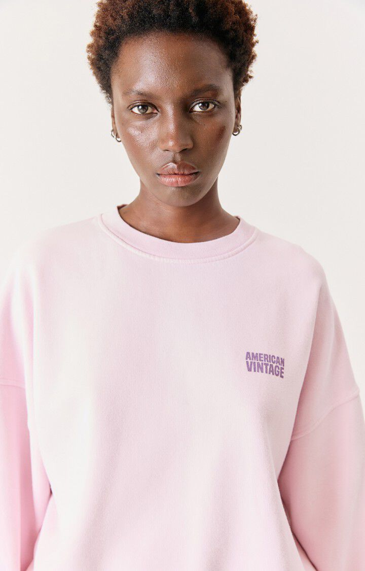 American Vintage  Plizzy Sweatshirt in Petal Vintage