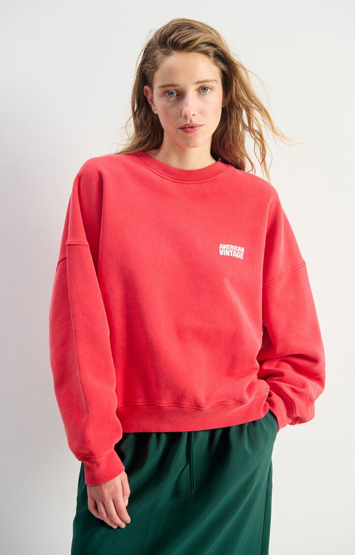 American Vintage  Plizzy Sweatshirt in Volcan Vintage