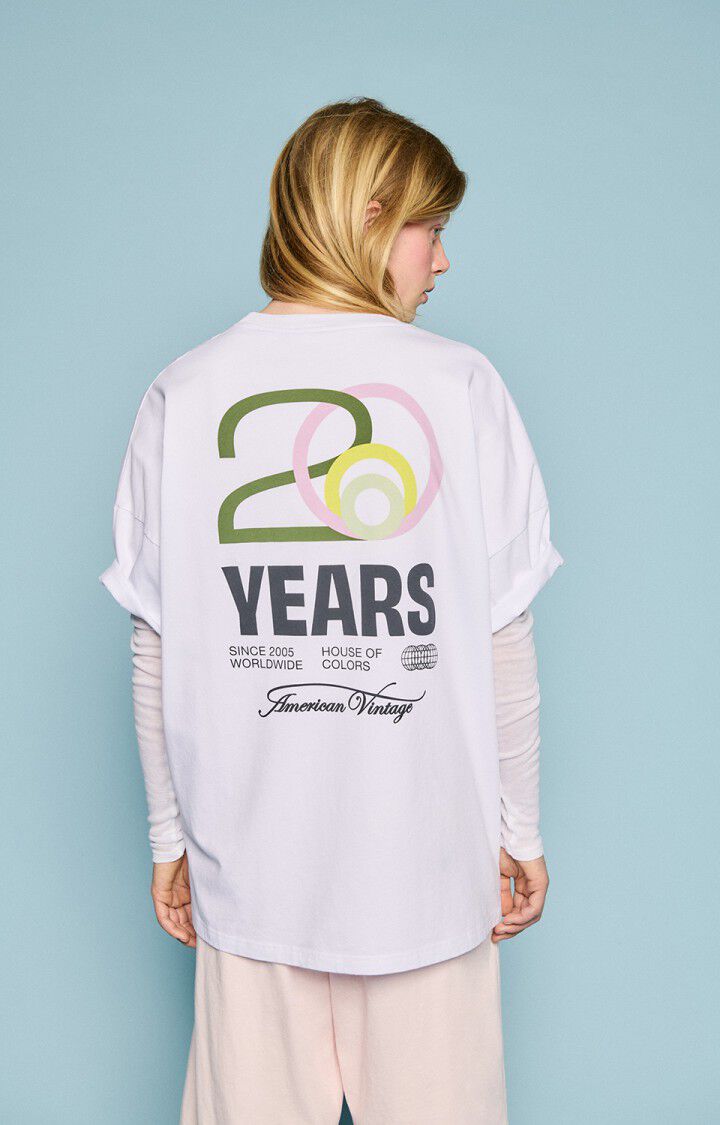 American Vintage 20 year anniversary tee shirt in White