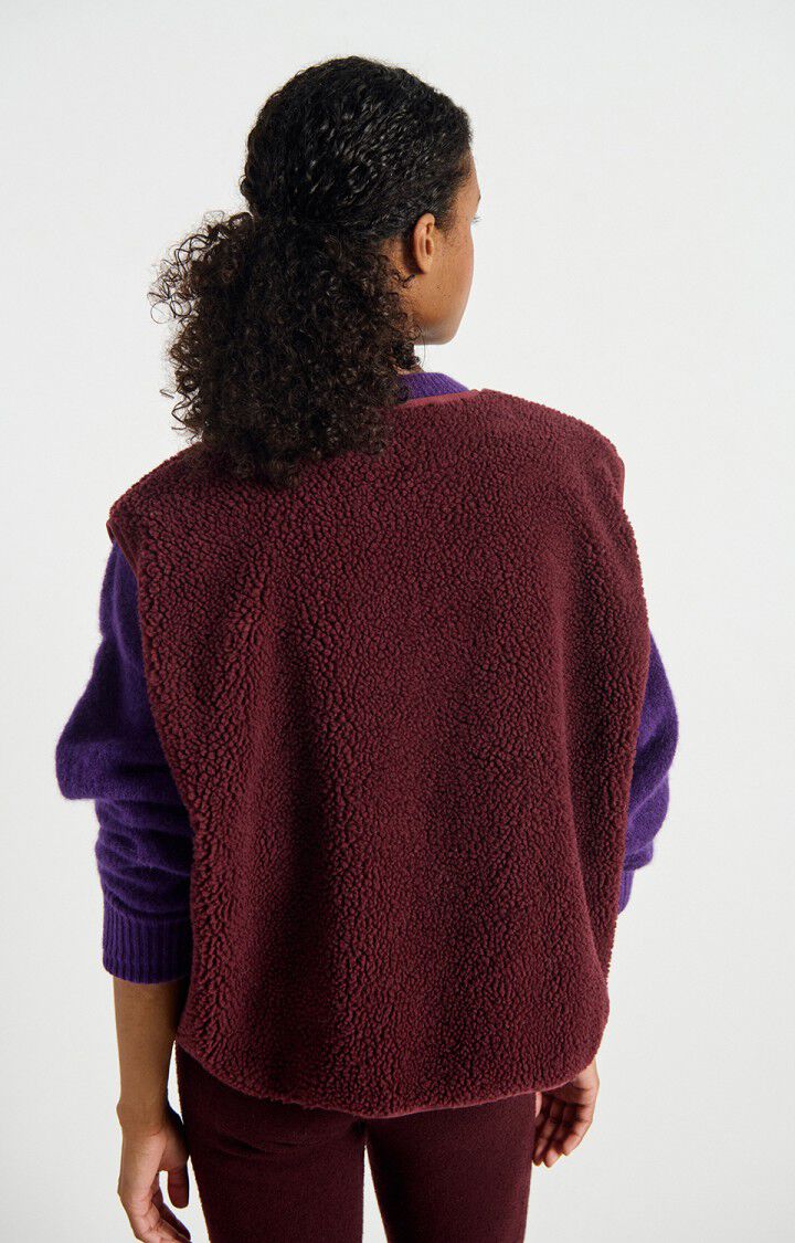 American Vintage Hoktown Vest in Bordeaux