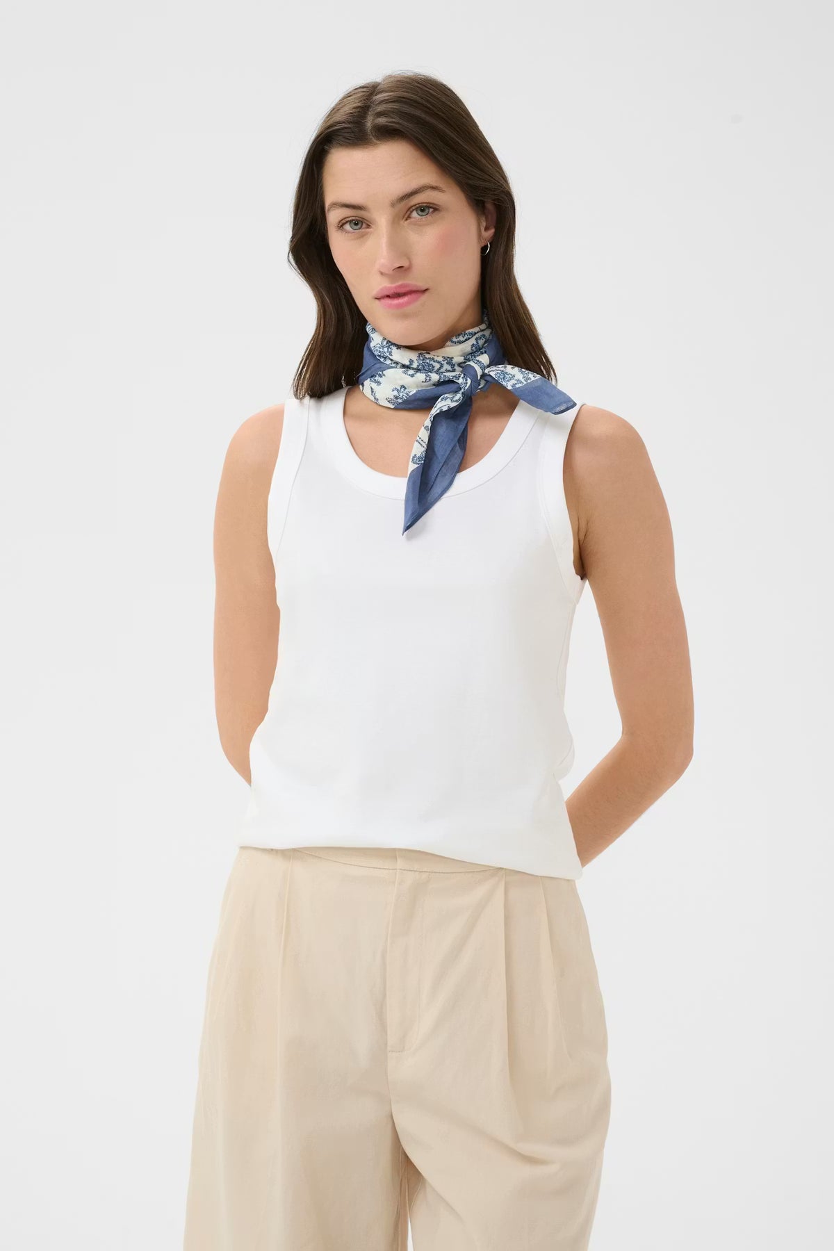 Part Two Phi Scarf in Blue Print