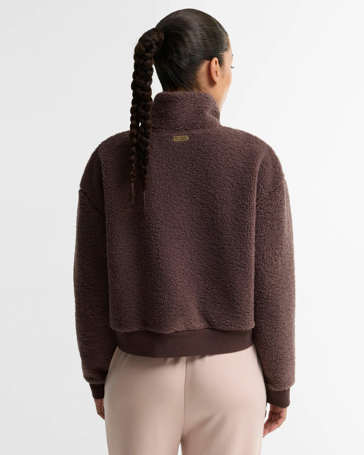 Barbour International Bea Fleece Jacket in Truffle