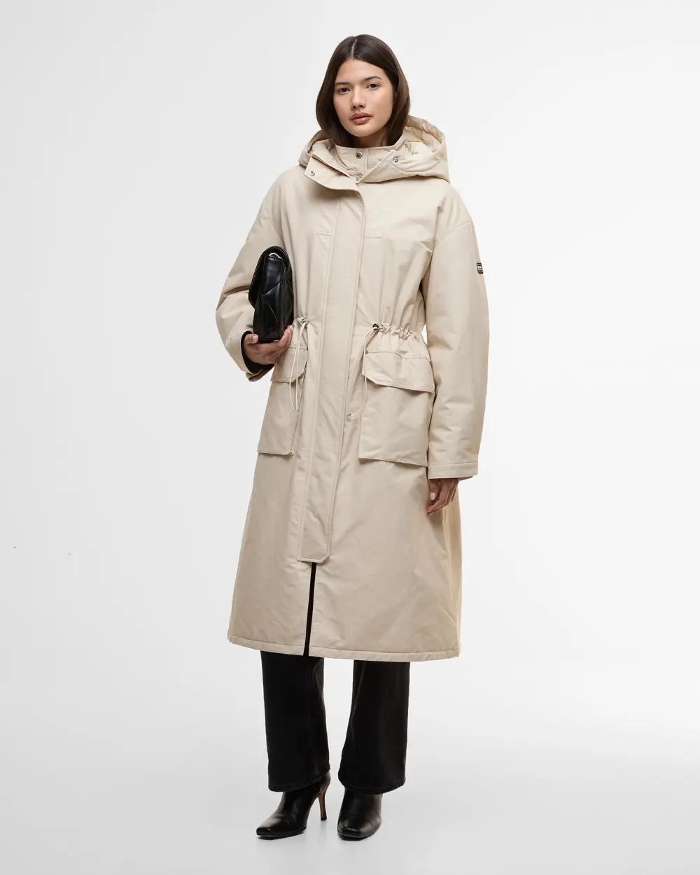Barbour International Gabriella Showerproof Coat in Jasmine