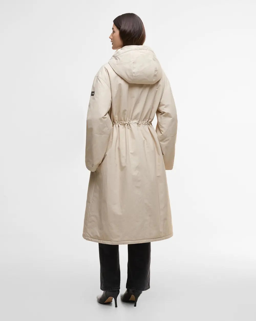 Barbour International Gabriella Showerproof Coat in Jasmine