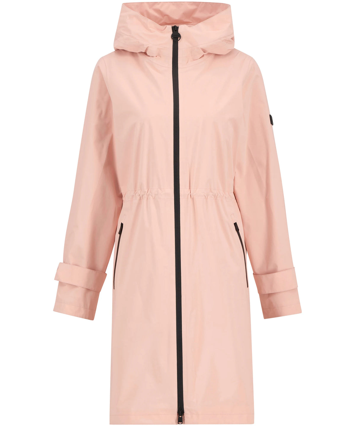 Barbour International Longline Kyra Coat in Desert Pink