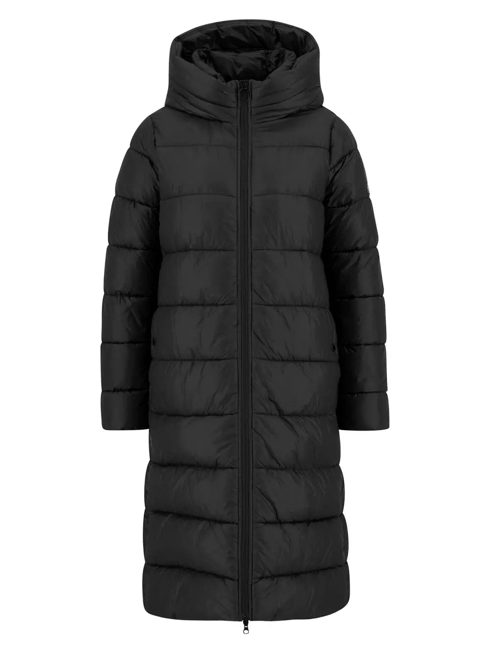 Barbour International Olivio Longline Puffer Coat in Black