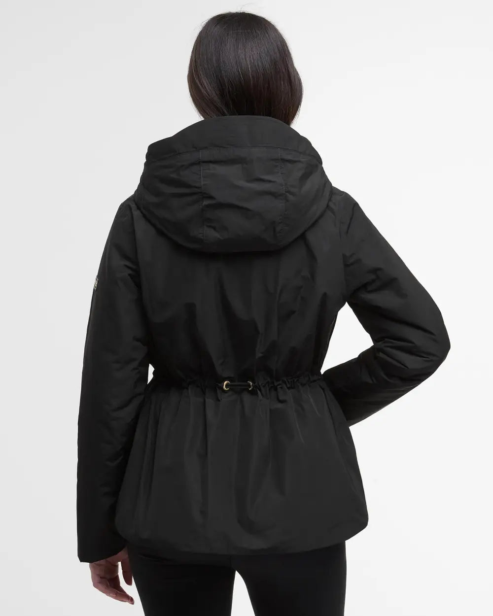 Barbour International Winter Piper Showerproof Coat in Black