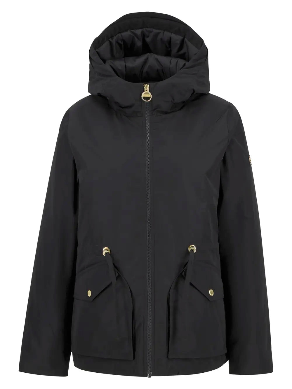 Barbour International Winter Piper Showerproof Coat in Black