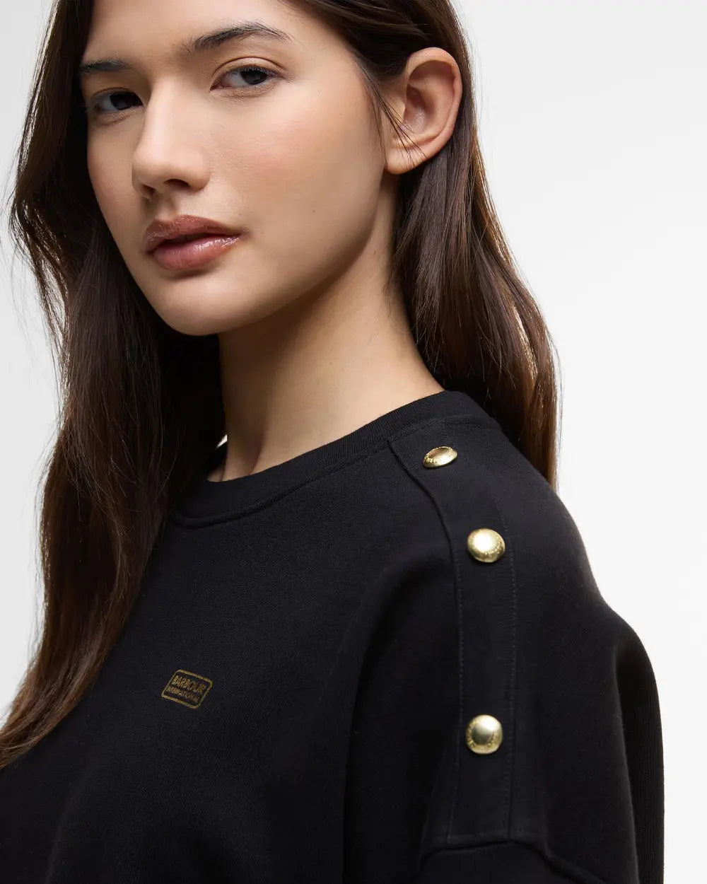Barbour International Juliana Sweatshirt in Black