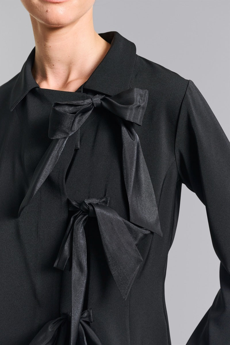 Bitte Kai Rand Stretch Bow Jacket in Black