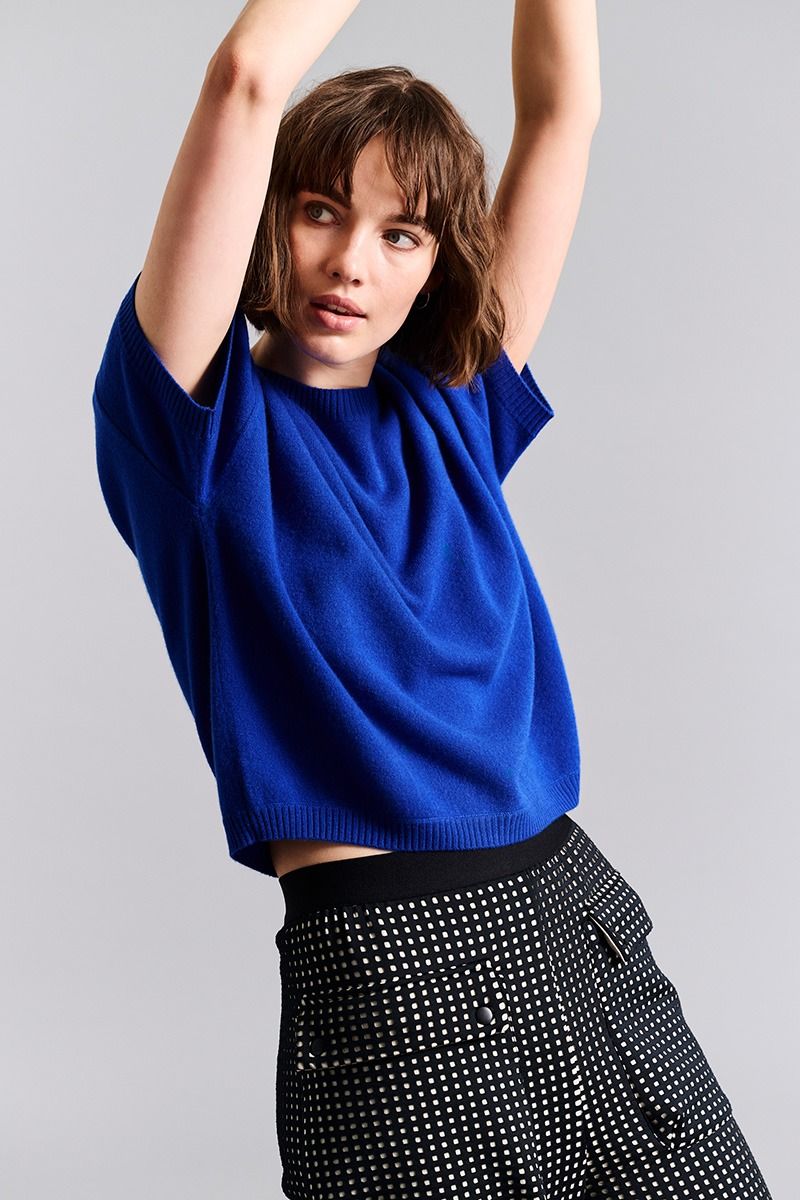 Bitte Kai Rand Cloud Cashmere Blouse In Blue