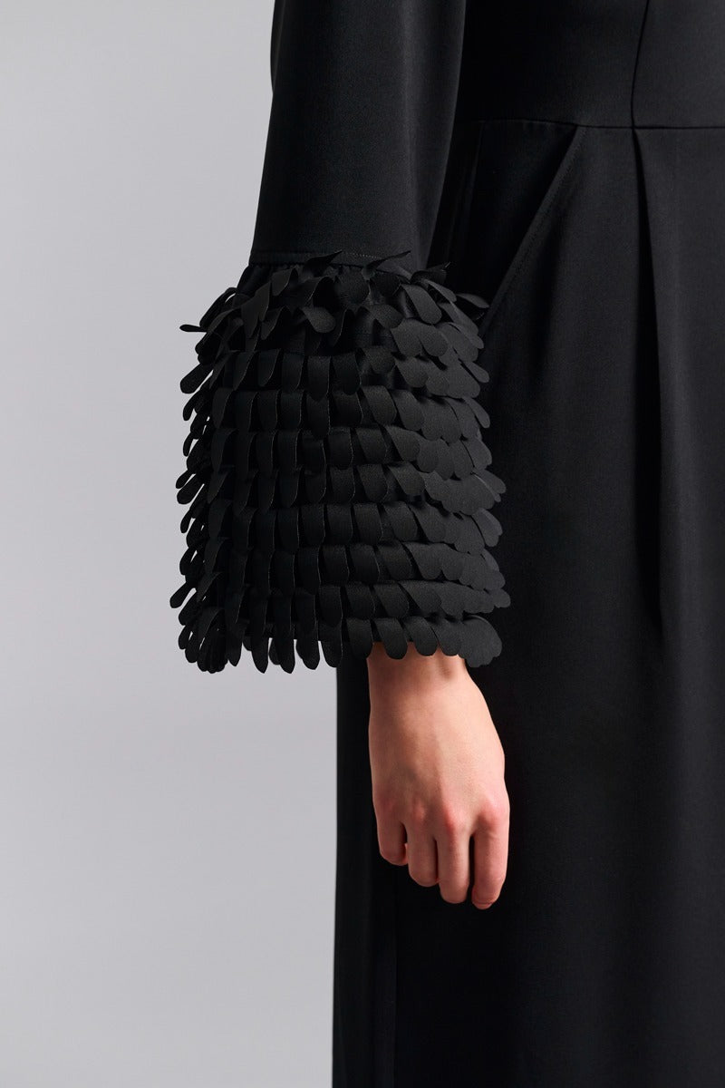 Bitte Kai Rand Dress in Black with Feather Detail