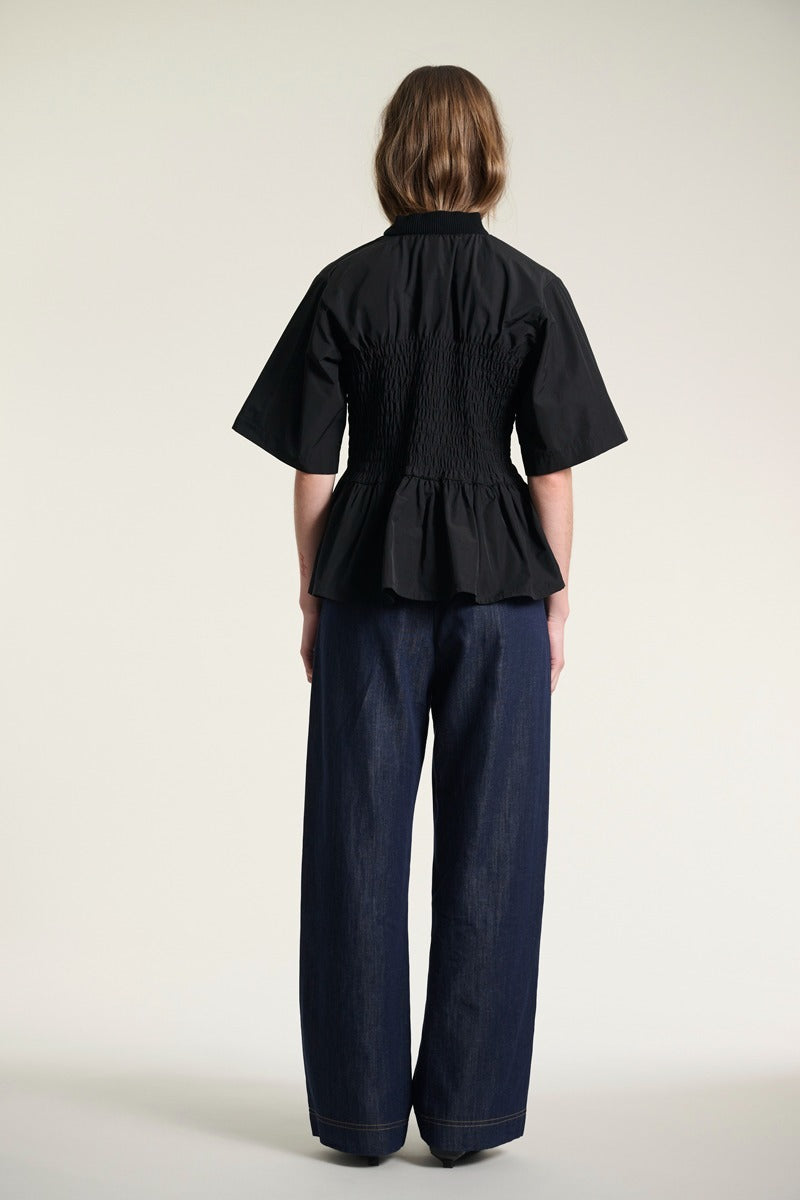 BitteKai Rand Fukkura Blouse in Black