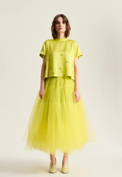 bitte Kai Rand Tulle Skirt in Bright Yellow 15522