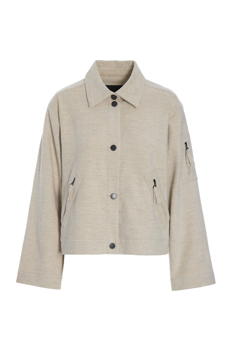 Bitte Kai Rand Short Jacket in Ivory Melange 15388