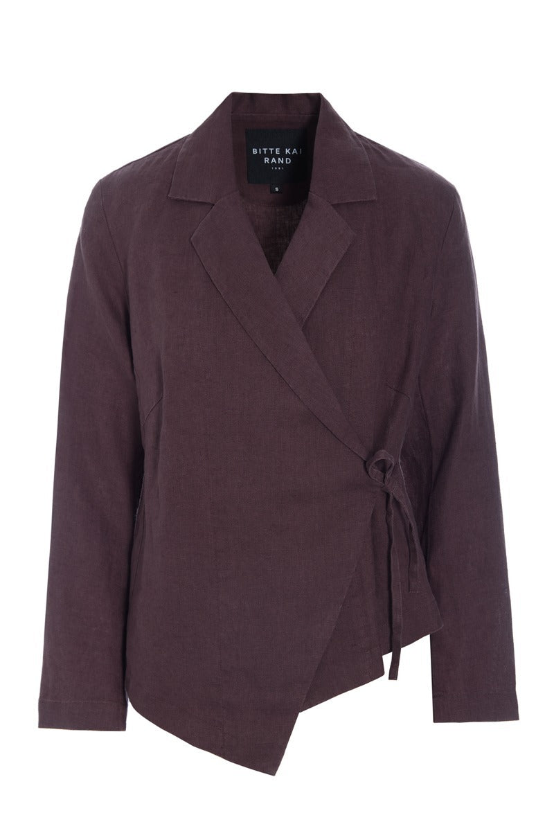 Bitte Kai Rand Lazy Linen Jacket in Raisin