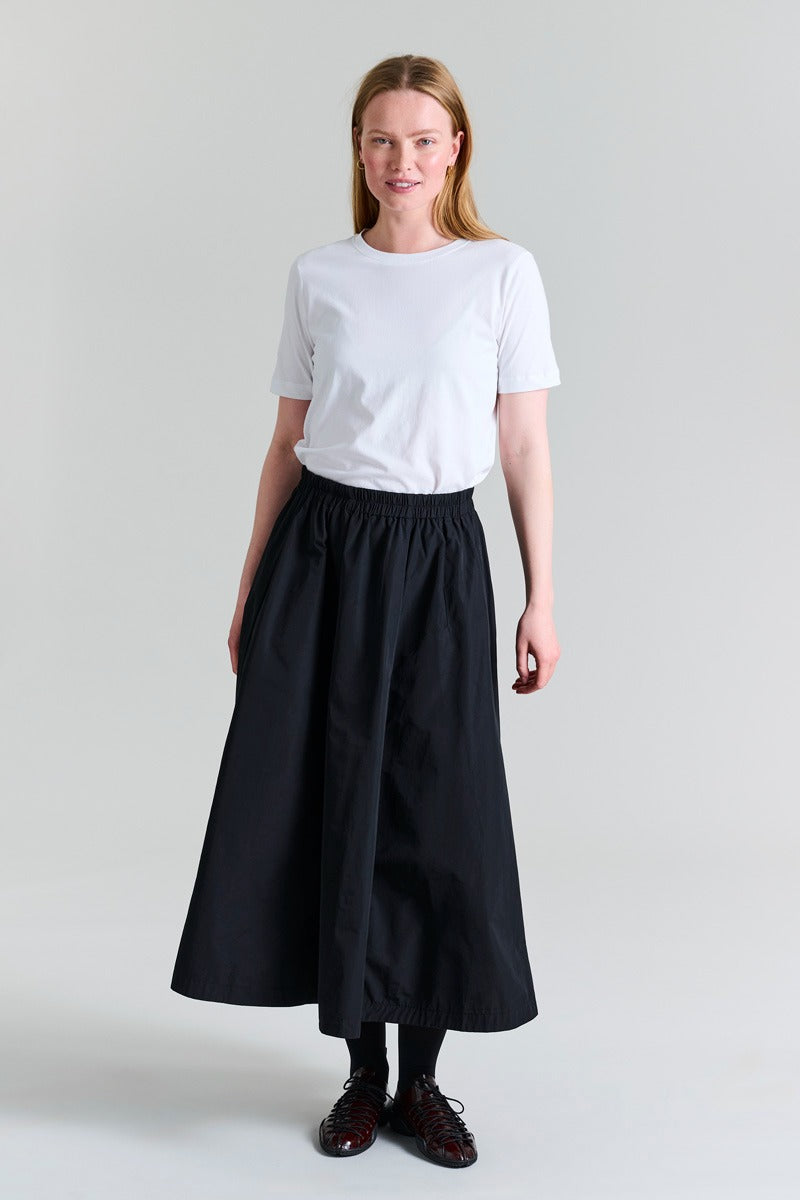 Bitte Kai Rand Fukkura Poplin Skirt in Black 14690