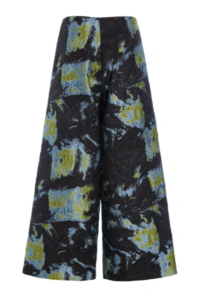 Bitte Kai Rand Printed Pant in Blue and Lime 15495
