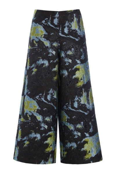 Bitte Kai Rand Printed Pant in Blue and Lime 15495