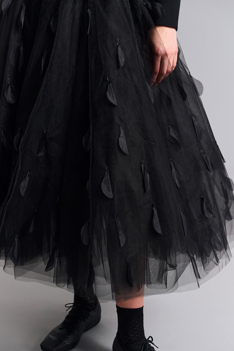 Bitte Kai Rand Feathers in the Air Skirt in Black