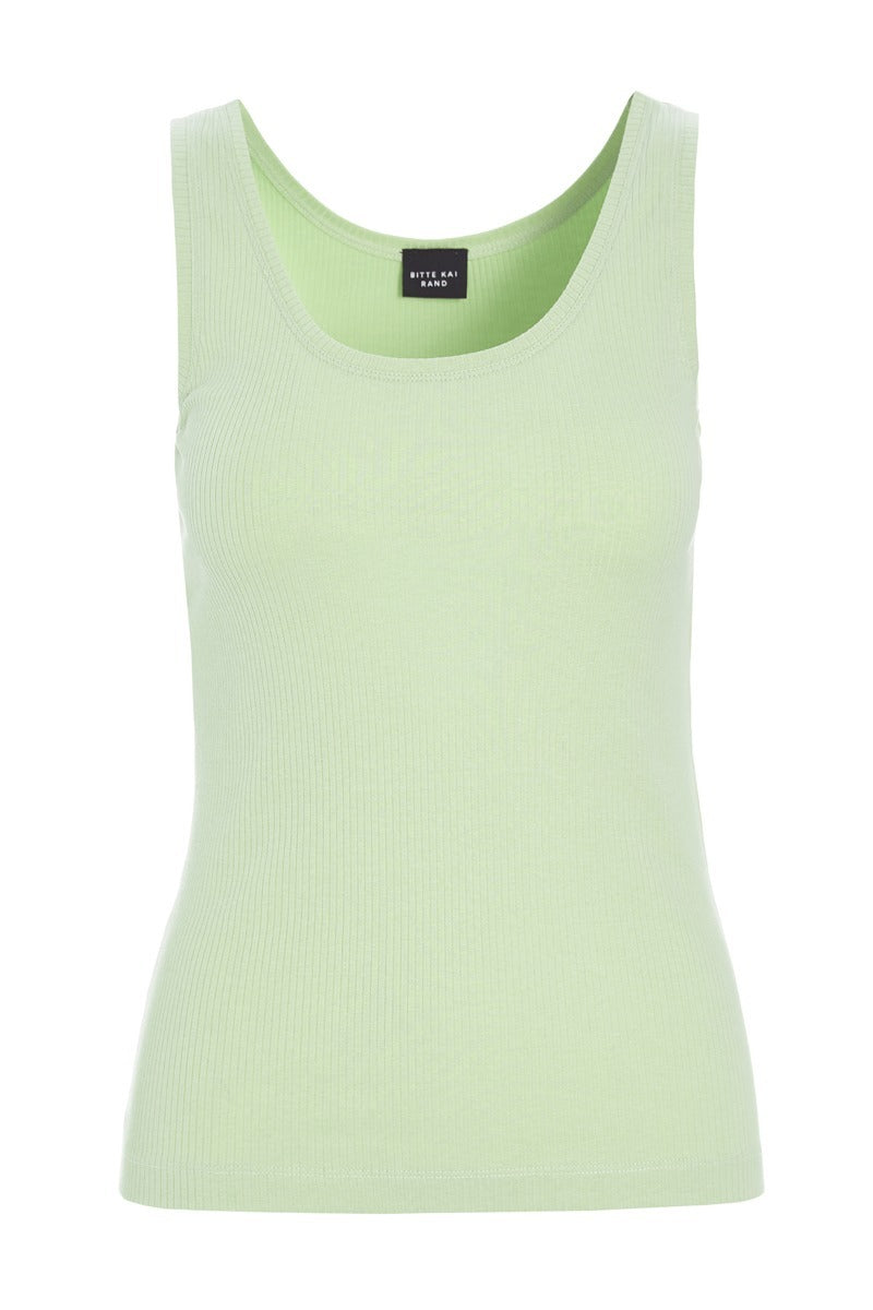 Bitte Kai Rand Nail Rib Tank Top in Lime