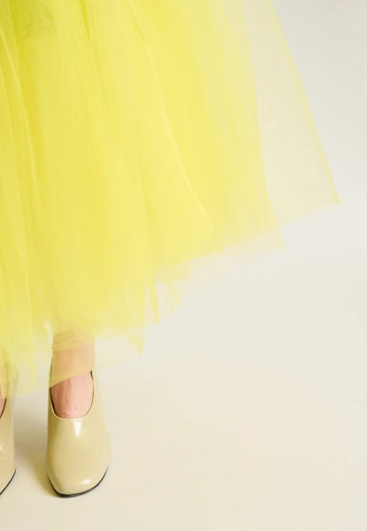 bitte Kai Rand Tulle Skirt in Bright Yellow 15522