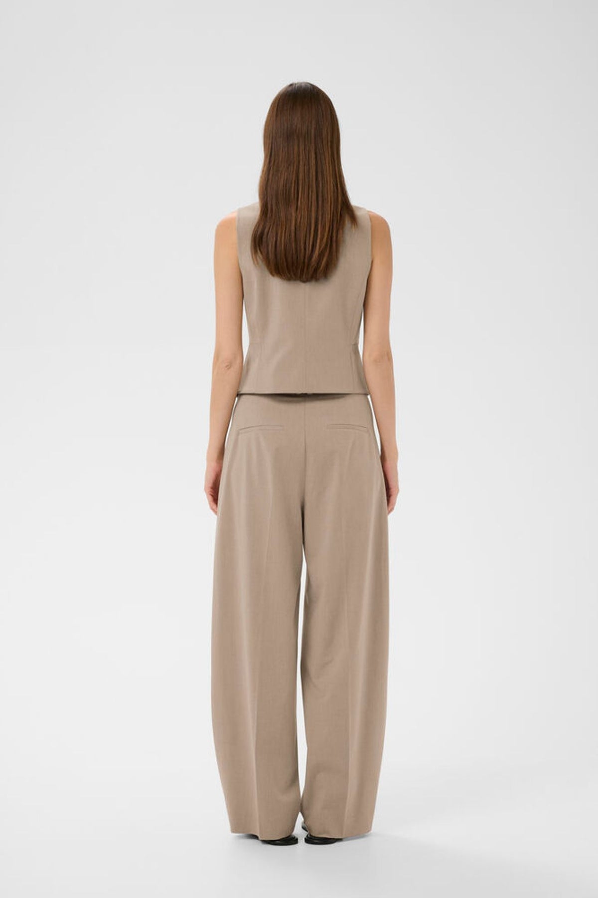 Inwear Cierra Wide Pant In Cornstalk Melange