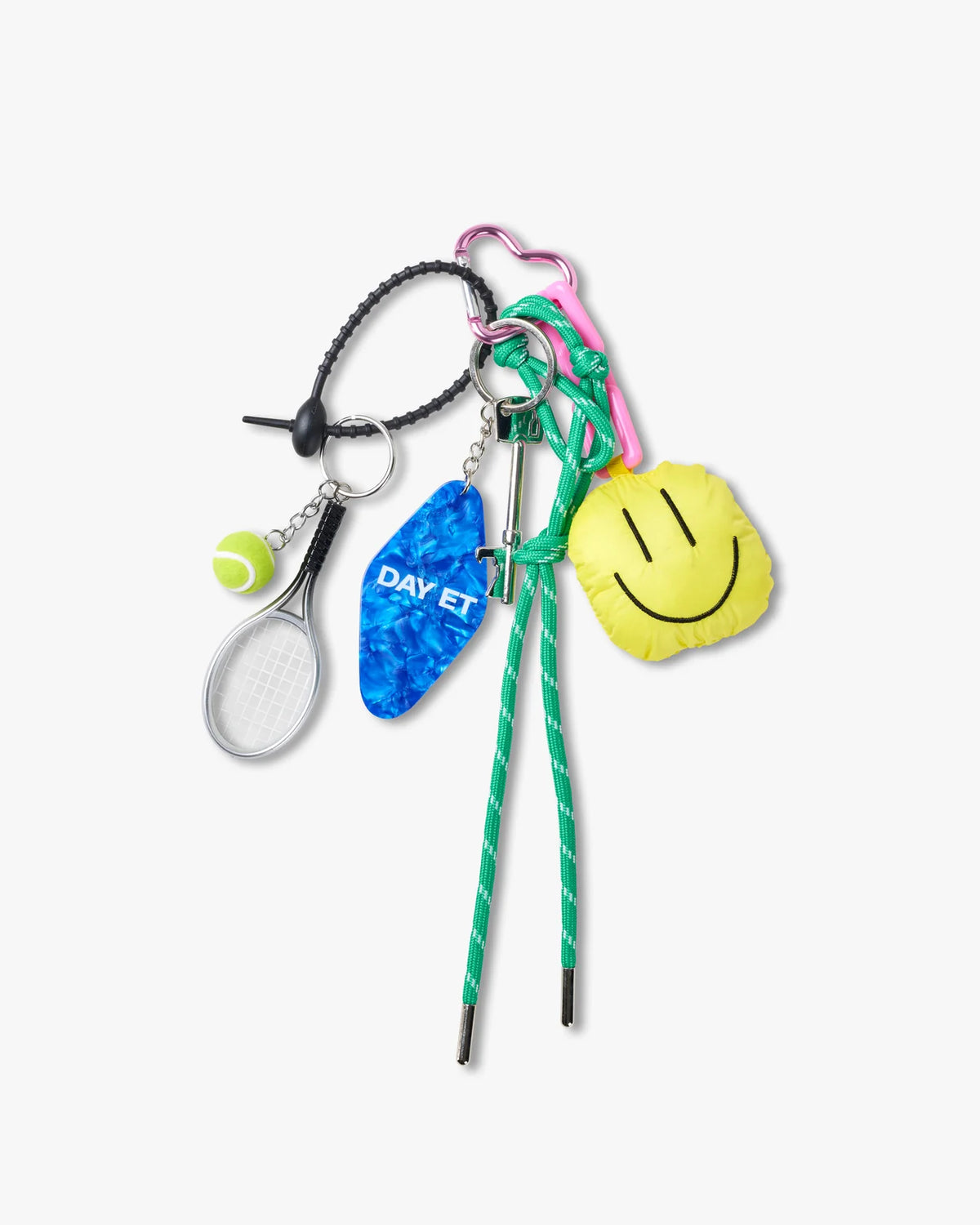 Day et Heart Clip-on Pendant Bag Charm