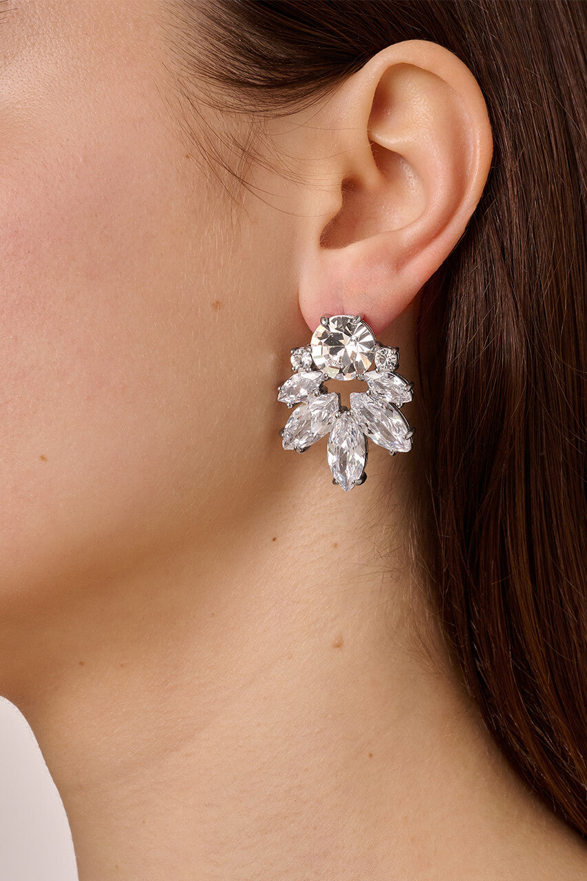 Dyr/berg/Kern Drago Earring in Crystal