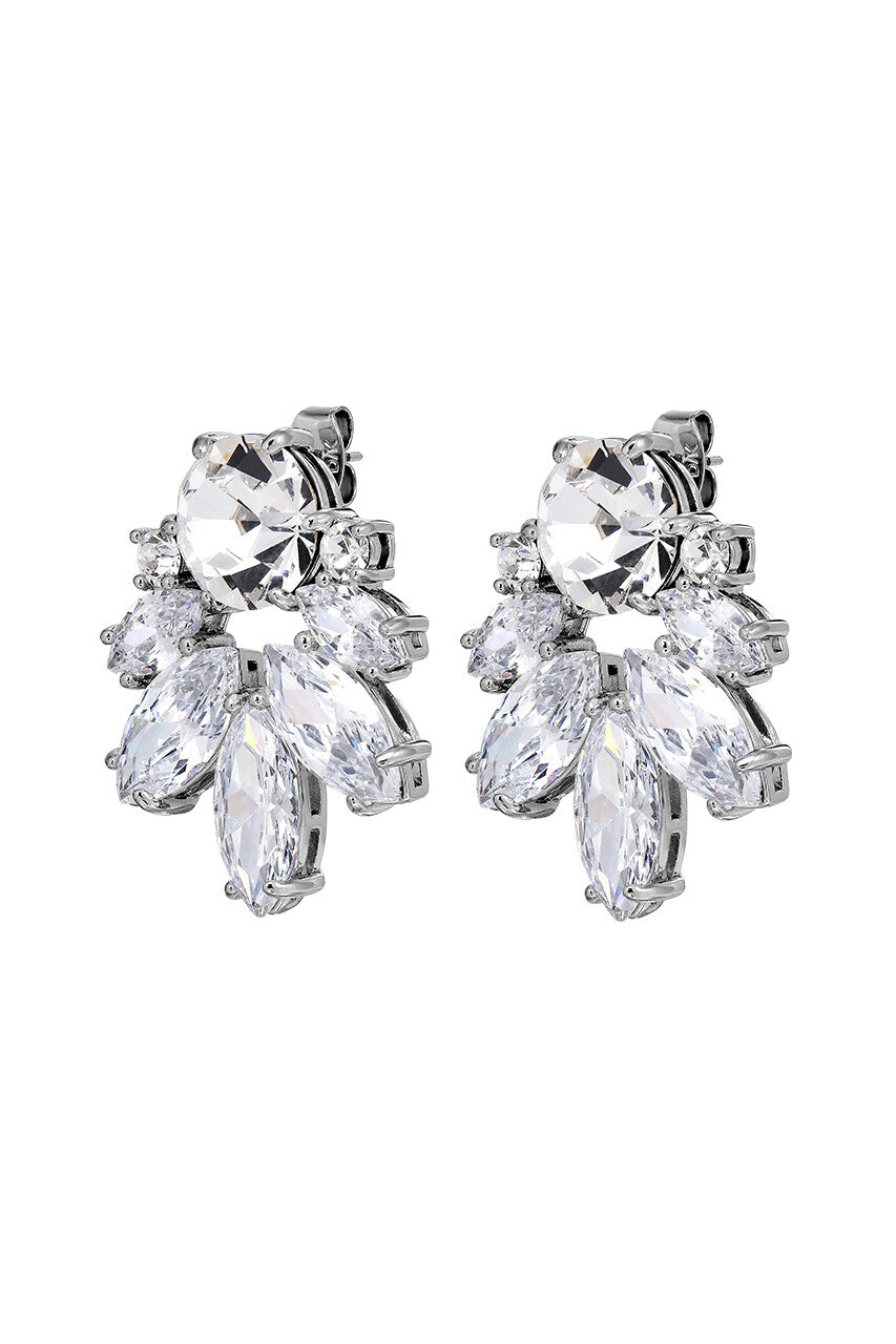 Dyr/berg/Kern Drago Earring in Crystal