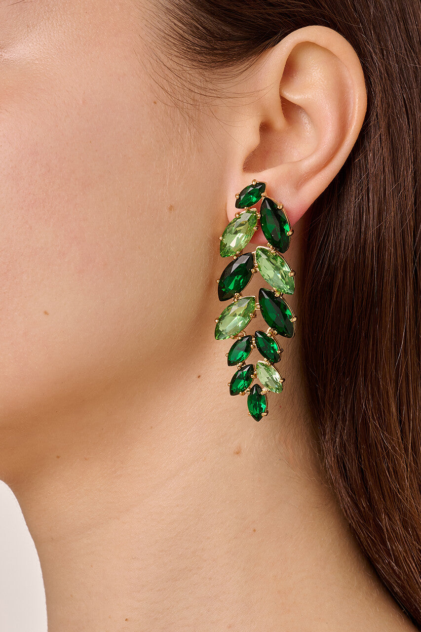 Dyrberg/Kern Banyan Earring in Green