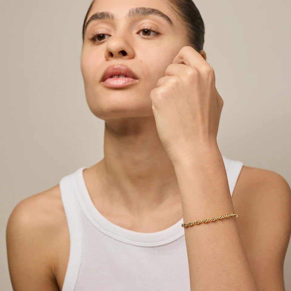 Enamel Copenhagen Norma Bead Bracelet in Gold Plate