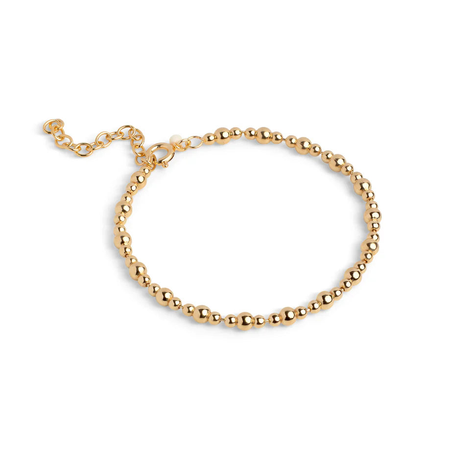 Enamel Copenhagen Norma Bead Bracelet in Gold Plate