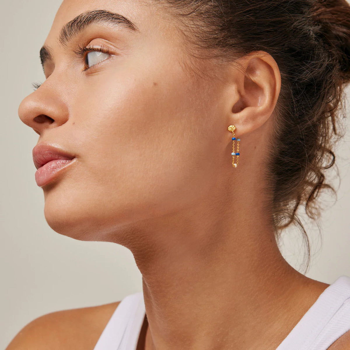 Enamel Copenhagen Lola earring in Marine Blue